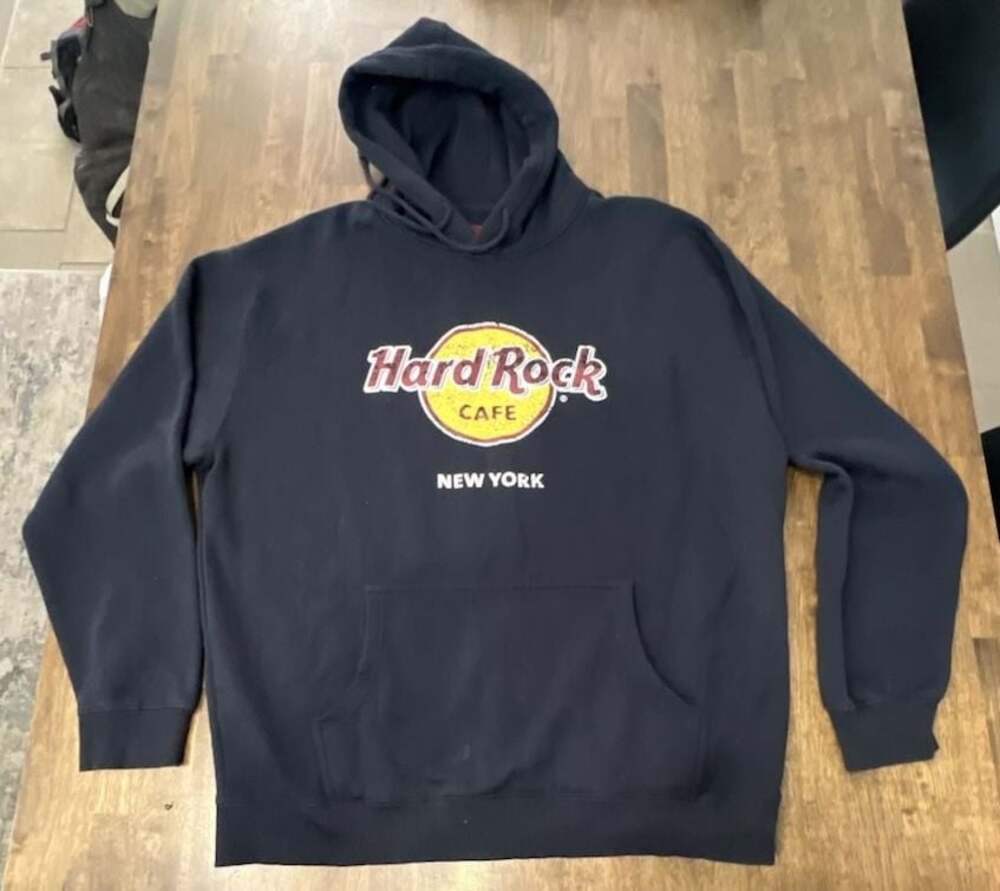 Hard Rock Cafe New York Pullover Hoodie Black XX-Large